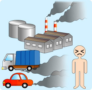 大気汚染イメージ